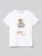 Polo Ralph Lauren Kids T-Shirt mit Label-Print in Weiss, Größe 104