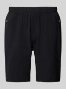 Joy Shorts mit elastischem Bund Modell 'LAURIN' in Black, Größe 48