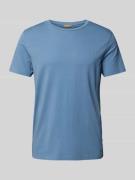 camel active T-Shirt mit Label-Stitching in Hellblau, Größe M