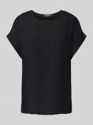 Montego Blusenshirt aus Viskose mit Rundhalsausschnitt in Black, Größe...
