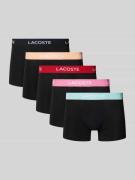 Lacoste Boxershorts mit elastischem Label-Bund in Black, Größe S