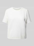 OPUS T-Shirt mit Lochmuster Modell 'Sefrira' in Offwhite, Größe 36