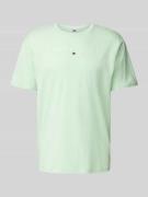 Tommy Jeans Regular Fit T-Shirt mit Label-Stitching in Mint, Größe XS