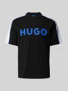 Hugo Blue T-Shirt mit Logo-Print in Black, Größe L