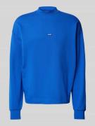 Hugo Blue Sweatshirt mit Stehkragen in Blau, Größe M