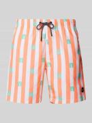 Shiwi Badehose mit Motiv-Print Modell 'Flipflops' in Neon Orange, Größ...