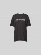 Anine Bing Oversized T-Shirt aus reiner Baumwolle in Black, Größe XS