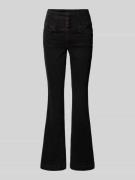 Guess Flared Jeans in unifarbenem Design in Black, Größe 25/32