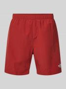 The North Face Shorts mit Label-Print Modell 'WATER' in Rot, Größe L