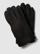 UGG Handschuhe mit Label-Detail in Black, Größe L