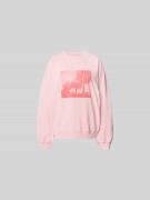 Juvia Sweatshirt mit Motiv-Print in Rose, Größe L