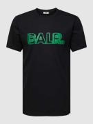 Balr. T-Shirt mit Label-Print Modell 'Neon' in Black, Größe XXL