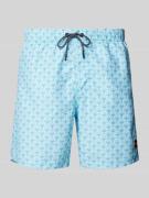 Shiwi Badehose mit Allover-Muster Modell 'Sea Shell' in Aqua, Größe S