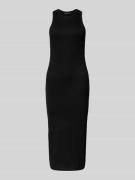 Only Midikleid in Ripp-Optik Modell 'BELFAST' in Black, Größe L