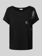 s.Oliver RED LABEL T-Shirt mit Motiv- und Statement-Print in Black, Gr...