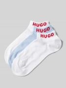 HUGO Socken mit Label-Print im 3er-Pack in Weiss, Größe 36/42