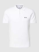 Balr. Regular Fit Poloshirt mit Reißverschluss in Weiss, Größe XL