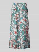 s.Oliver RED LABEL Regular Fit Culotte mit Paisley-Muster in Bottle, G...