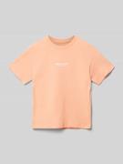 Jack & Jones T-Shirt mit Label-Print Modell 'VERSTERBRO' in Apricot, G...