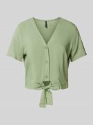 Vero Moda Blusenshirt aus Viskose mit Knotendetail Modell 'EASY JOY' i...