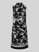 s.Oliver BLACK LABEL Knielanges Kleid mit Stehkragen in Black, Größe 3...