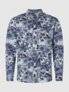 FIL NOIR Slim Fit Business-Hemd aus Baumwolle in Marine, Größe 41