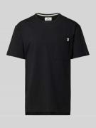 ANERKJENDT T-Shirt mit Brusttasche Modell 'AKRUNE' in Black, Größe S