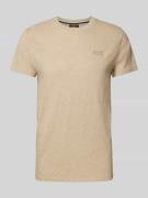 Superdry T-Shirt in Melange-Optik Modell 'Vintage Logo' in Beige Melan...