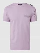BE EDGY T-Shirt im Washed-Out-Look Modell 'Paulus' in Purple, Größe S