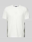 CHAMPION T-Shirt mit Label-Print in Offwhite, Größe XS