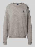 Polo Ralph Lauren Sweatshirt mit Logo-Stitching in Flieder, Größe XS