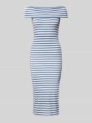 Lauren Ralph Lauren Knielanges Kleid mit Streifenmuster Modell 'HIPASH...