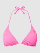 Guess Bikini-Oberteil in Triangel-Form in Neon Pink, Größe M