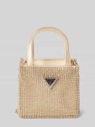 Guess Tote Bag mit Allover-Ziersteinbesatz in Gold, Größe One Size