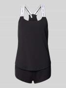Guess Pyjama mit Label-Details Modell 'CARRIE' in Black, Größe XS