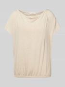 OPUS T-Shirt in unifarbenem Design Modell 'Sasser' in Offwhite, Größe ...