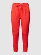 ICHI Sweatpants in verkürzter Passform Modell 'KATE' in Rot, Größe XXL