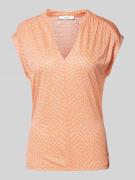 OPUS T-Shirt aus Viskose mit Allover-Muster Modell 'Sandu' in Koralle,...