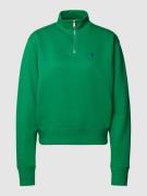 Polo Ralph Lauren Sweatshirt mit Stehkragen und Reißverschluss in Gras...