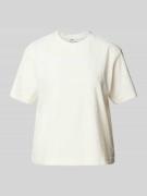 Jake*s Casual T-Shirt aus Frottee mit floralem Muster in Offwhite, Grö...