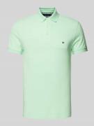 Tommy Hilfiger Slim Fit Poloshirt mit Label-Stitching in Mint, Größe S