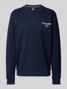 Tommy Jeans Sweatshirt mit Label-Print in Marine, Größe S