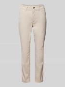 MAC Slim Fit Jeans in unifarbenem Design Modell 'MELANIE' in Sand, Grö...