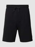 HUGO Sweatshorts mit Label-Patch Modell 'Diz' in Black, Größe XL