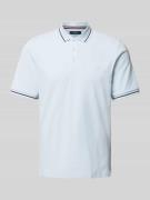 Jack & Jones Premium Poloshirt mit Label-Print in Hellblau, Größe S