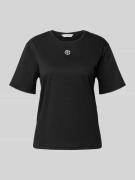 MSCH Copenhagen T-Shirt mit Label-Print Modell 'Melea' in Black, Größe...