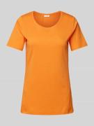 s.Oliver RED LABEL T-Shirt im unifarbenen Design in Orange, Größe 34