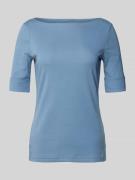 Lauren Ralph Lauren T-Shirt mit U-Boot-Ausschnitt Modell 'JUDY' in Hel...