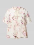 Only Bluse mit floralem Muster Modell 'AIDA ELISA' in Ecru, Größe M