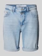 MAC Regular Fit Jeansshorts im 5-Pocket-Design in Hellblau, Größe 36